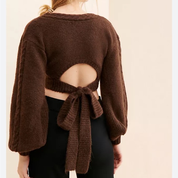 For Love & Lemons Amelia cropped sweater - Picture 2 of 8